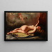 Nude reclining painting - Luis Ricardo Falero — framed artwork on a wall