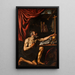 Saint Jerome Penitence in His Study - Luis Tristán — framed artwork on a wall