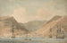 Vista de Jamestown, Santa Elena desde el mar con barcos - Luke Clennell — vista de la obra