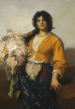 Luke Fildes - The Remnants Gatherer.webp
