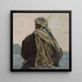 Luxor Arab Sitting Three-Quarter Back - Henry Brokman — framed artwork on a wall