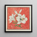 White Lily Painting - Anonymous — framed artwork on a wall