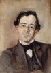 Portrait Painting of Paul Lautaud 1872-1956 Writer and Columnist - M Th Catti — artwork view