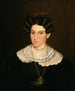 Mujer con vestido negro - M. W. Hopkins — vista de la obra
