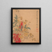 Ciruela de cera y Nandina - Ma Yuanyu — cuadro enmarcado en la pared