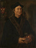 Portrait painting of Johannes Colmannus, abbot of the Sainte-Agathe convent in Delft - Maarten van Heemskerck — artwork view