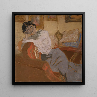 Madame Hessel en el sofá - Édouard Vuillard