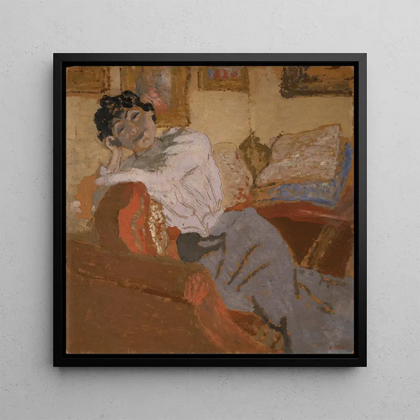 Cuadro Madame Hessel en el sofá - Édouard Vuillard | Impresión artística
