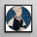 Madame Jane Small - Hans Holbein el Joven — cuadro enmarcado en la pared
