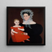 Madame Mayer y su hija - Ammi Phillips — cuadro enmarcado en la pared
