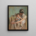 Madre y su bebé - Madeleine Carpentier — cuadro enmarcado en la pared