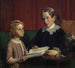 Mademoiselle Annette Hage 1814-1857 muestra a su sobrino Hother Hage 1849-1904 un libro sobre las plantas - Wilhelm Marstrand — vista de la obra