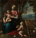 de la Virgen con el Niño y San Juan Bautista niño - Orsola Maddalena Caccia — vista de la obra