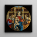 la Madonna con el niño, Santa Catalina de Alejandría y un donante - Michelangelo di Pietro Membrini — presentación mural de la obra