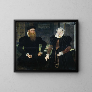 Maerten De Vos - Portrait of Gillis Hooftman Shipowner and his Wife Margaretha van Nispen Gilles van Eichelenberg called Hoffman.webp