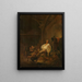 an officer in quarters - Maerten Stoop — framed artwork on a wall
