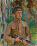 El cazador forestal Gunnar Arnkil - Magnus Enckell — vista de la obra