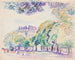 View of the city with drivers in the park - Magnus Enckell — artwork view