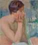 Perdido en sus pensamientos - Magnus Enckell — vista de la obra