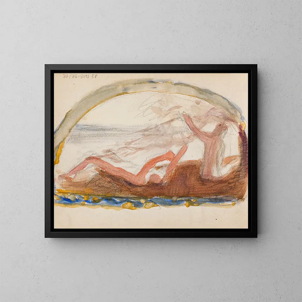 Esquisse pour l'œuvre Âge d'or - Magnus Enckell — cuadro enmarcado en la pared