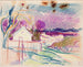 Paisaje de camino con casas - Magnus Enckell — vista de la obra