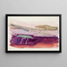 Marine landscape painting with two-masted sailboat - Magnus Enckell — framed artwork on a wall