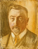 Retrato del chambelán Hjalmar Linder - Magnus Enckell — vista de la obra