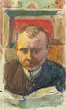 Retrato de Edvard Richter - Magnus Enckell — vista de la obra