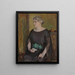 Retrato de la Sra. Lydia Keirkner - Magnus Enckell — cuadro enmarcado en la pared