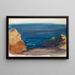 Landscape seascape painting, sketch - Magnus Enckell — framed artwork on a wall