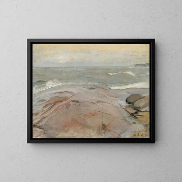 Paisaje marítimo desde la isla de Suursaari - Magnus Enckell — cuadro enmarcado en la pared