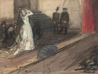 Magnus Enckell - Theatre Scene Ida Aalberg as Maria Stuart.webp