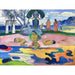 Reproduction of the painting Mahana no atua (jour de dieu) by Paul Gauguin