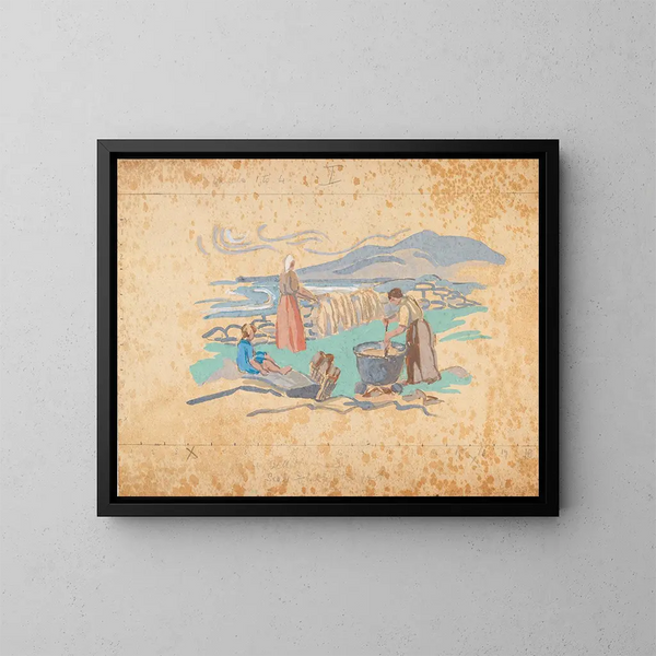 de Lana blanqueada - Mainie Jellett — cuadro enmarcado en la pared