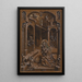 The Nativity of Christ - Mair von Landshut — framed artwork on a wall