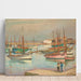 Reproducción del cuadro Casas en el puerto en la isla de Yeu - Henri Lebasque