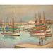 Reproducción del cuadro Casas en el puerto en la isla de Yeu - Henri Lebasque