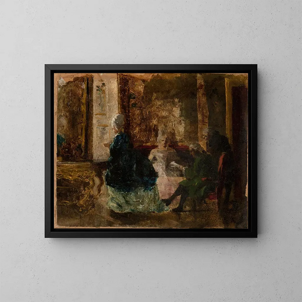 Escena de vestuario - Maksymilian Gierymski — cuadro enmarcado en la pared