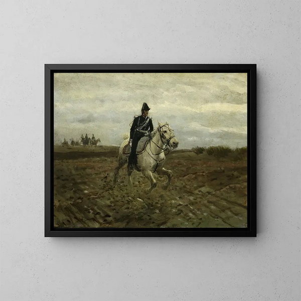 Expedición de pedido - Maksymilian Gierymski — cuadro enmarcado en la pared
