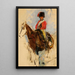 Croquis de un húsar a caballo - Maksymilian Gierymski — cuadro enmarcado en la pared