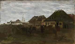 Maksymilian Gierymski - Winter in a small town sketch I.webp