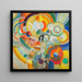Mange de cochons - Robert Delaunay — cuadro enmarcado en la pared