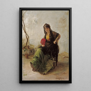 Manuel Cabral Aguado Bejarano - Maja with Red Fan.webp