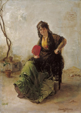 Manuel Cabral Aguado Bejarano - Maja with Red Fan.webp
