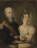 retrato de Juan VI de Portugal y Carlota Joaquina de España - Manuel Dias de Oliveira — vista de la obra