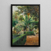 A Garden in Seville - Manuel García y Rodríguez — framed artwork on a wall