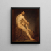 Nu masculino - Manuel Ignacio Vázquez — cuadro enmarcado en la pared