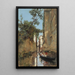 Ladies in a Gondola in Venice - Manuel Ramírez Ibáñez — framed artwork on a wall