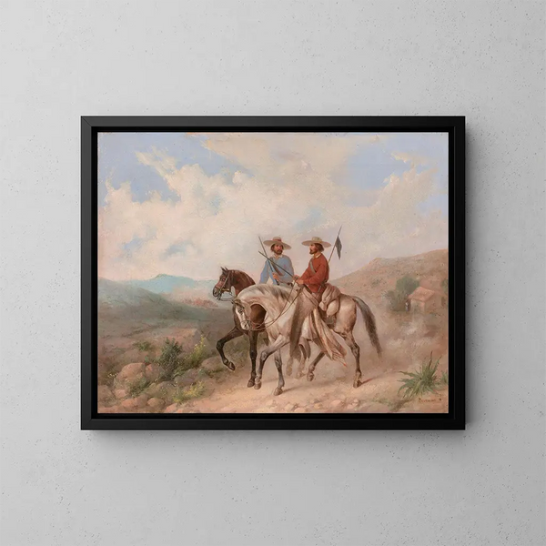 Chicanos - Manuel Serrano — cuadro enmarcado en la pared
