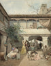 Una corte de Sevilla - Manuel Ussel de Guimbarda — vista de la obra
